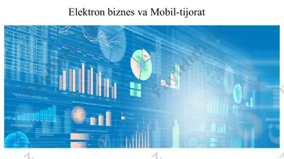 elektron biznes va mobil-tijorat — PPTX