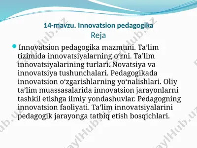 innovatsion pedagogika — PPTX