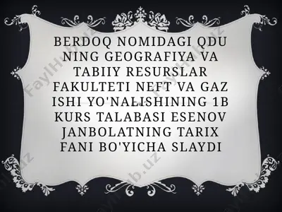 oʻrta osiyo madaniy va ilmiy rivojlanishining oltin davri — PPTX