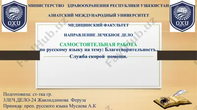 благотворительная организация — PPTX