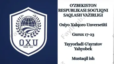 tajriba natejalari tahlilining statistik usullari — PPTX