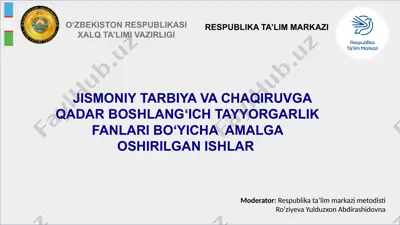 1-sinf yillik (choraklar kesimida) taqsimot — PPTX