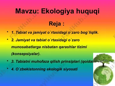 ekologiya huquqi 2 — PPTX