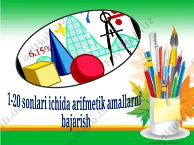 1-20 bo'lgan sonlarda amallar — PPTX