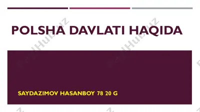 polsha davlati haqida — PDF