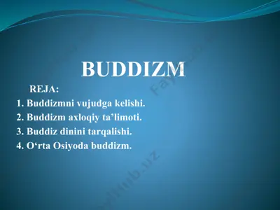 buddizm — PPTX
