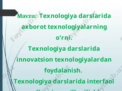 axbarot texnologiyalari ta’limda — PPTX