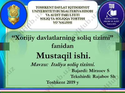 ekologik madaniyat — PPT