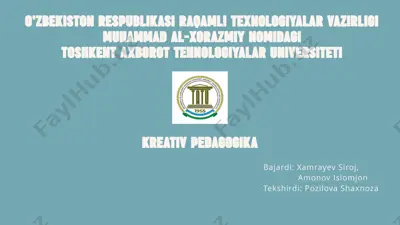 kreativ pedagogika — PPTX