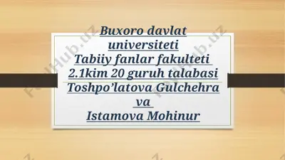 kristallkimyoning asosiy tushunchalari — PPTX
