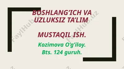 inklyuziv ta’lim — PPTX