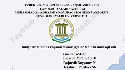 kreativ muhit: xususiyatlari va yaratilishi — PPTX