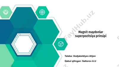 magnit maydonlar superpozitsiya prinsipi — PPTX