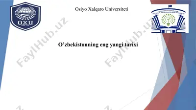 osiyo xalqaro universiteti — PPTX