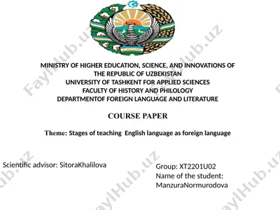 stages of teaching english language as foreign language — PPTX