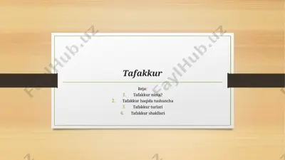 tafakkur — PPTX