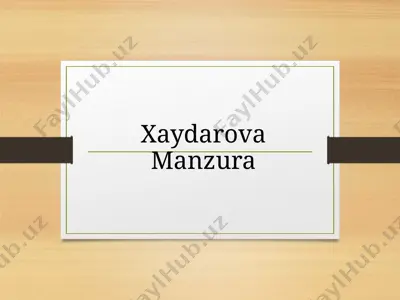 maxsus pedagogika fanini umumiy masalalari — PPTX