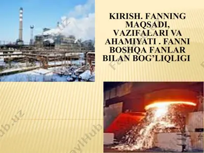 metallurgiyaga kirish — PPTX
