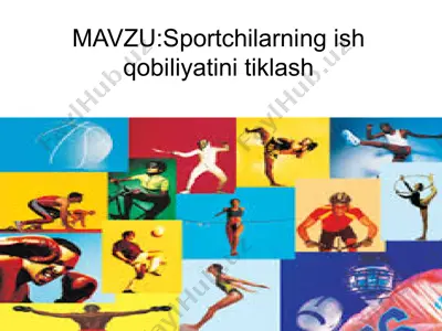 sport fiziologiyasi — PPTX