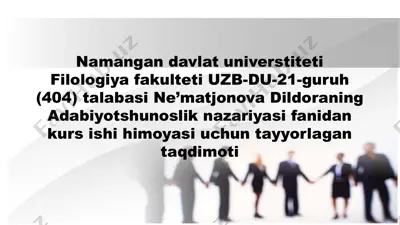 o’zbek romanchiligida yangicha tamoyillar — PPTX