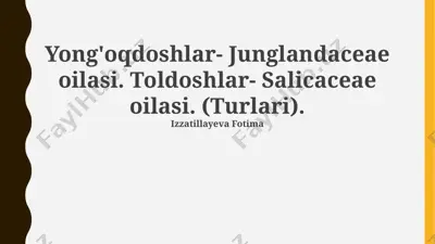 yong'oqdoshlar — PPTX
