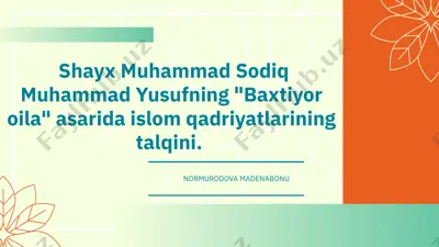 baxtiyor oila — PPTX