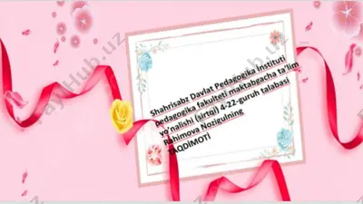 hadislarda tabiatga oid bandlarni o’rganish va tahlil qilish — PPTX