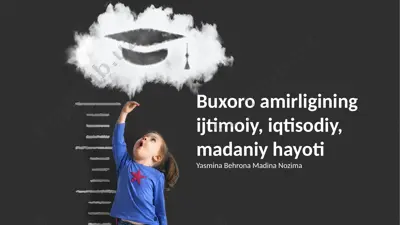 buxoro amirligining ijtimoiy, iqtisodiy, madaniy hayoti — PPTX