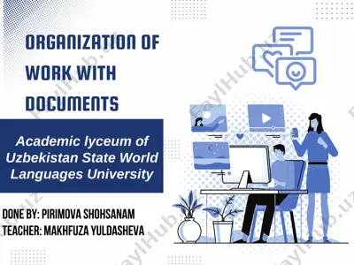 organization of work with documents — PPTX