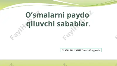 saraton kasalligi turlari — PPTX