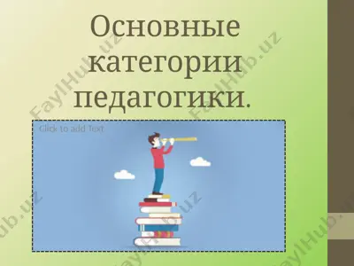 основные категории педагогики — PPTX
