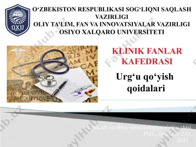 lotin tili va tibbiy terminologiya o’qituvchisi — PPTX