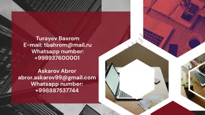 turayev baxromning maqolasi — PPTX