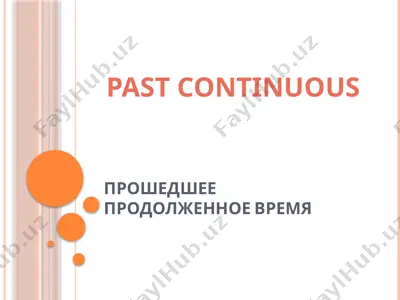 past continuous — PPTX