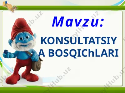 psixologik maslahatning bosqichlari — PPTX