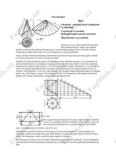 rezbalar, ularning turlari,belgilanishi va ishlatilishi — DOCX