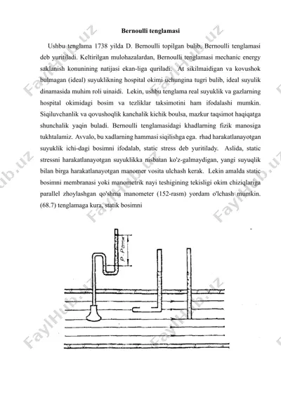 bernoulli tenglamasi — DOCX
