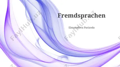 fremdsprachen — PPTX