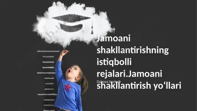 jamoani shakllantirishning istiqbolli rejalari — PPTX