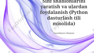 sinusoidal to'lqin shablonlarini yaratish — PPTX