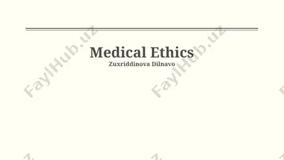 medical ethics — PPTX