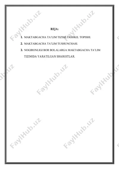 maktabgacha ta'lim tizimi — PDF