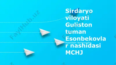 esonbekovlar nashriyoti — PPTX
