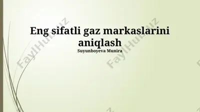 eng sifatli gaz brendlari — PPTX