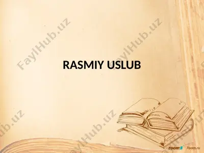 rasmiy uslub — PPTX