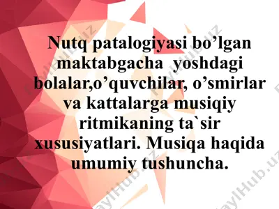 musiqa va yoshdagi bolalar — PPTX
