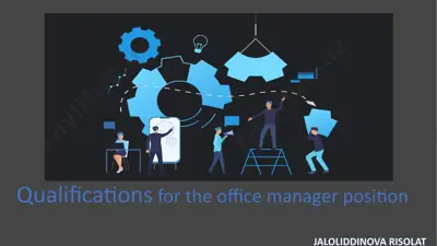 qualifications for the office manager position — PPTX