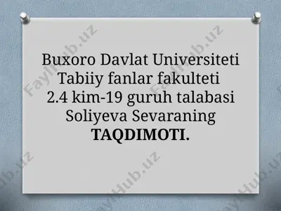 molekulalar va mol nisobi — PPTX
