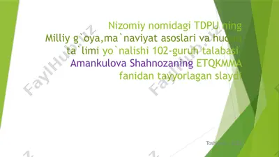 terrorizm tushunchasi va uning asosiy belgilari — PPTX