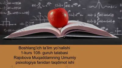 xotira haqida taqdimot — PPTX